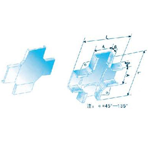 槽式可调水平四通盖--体 XQJ-C-04A1